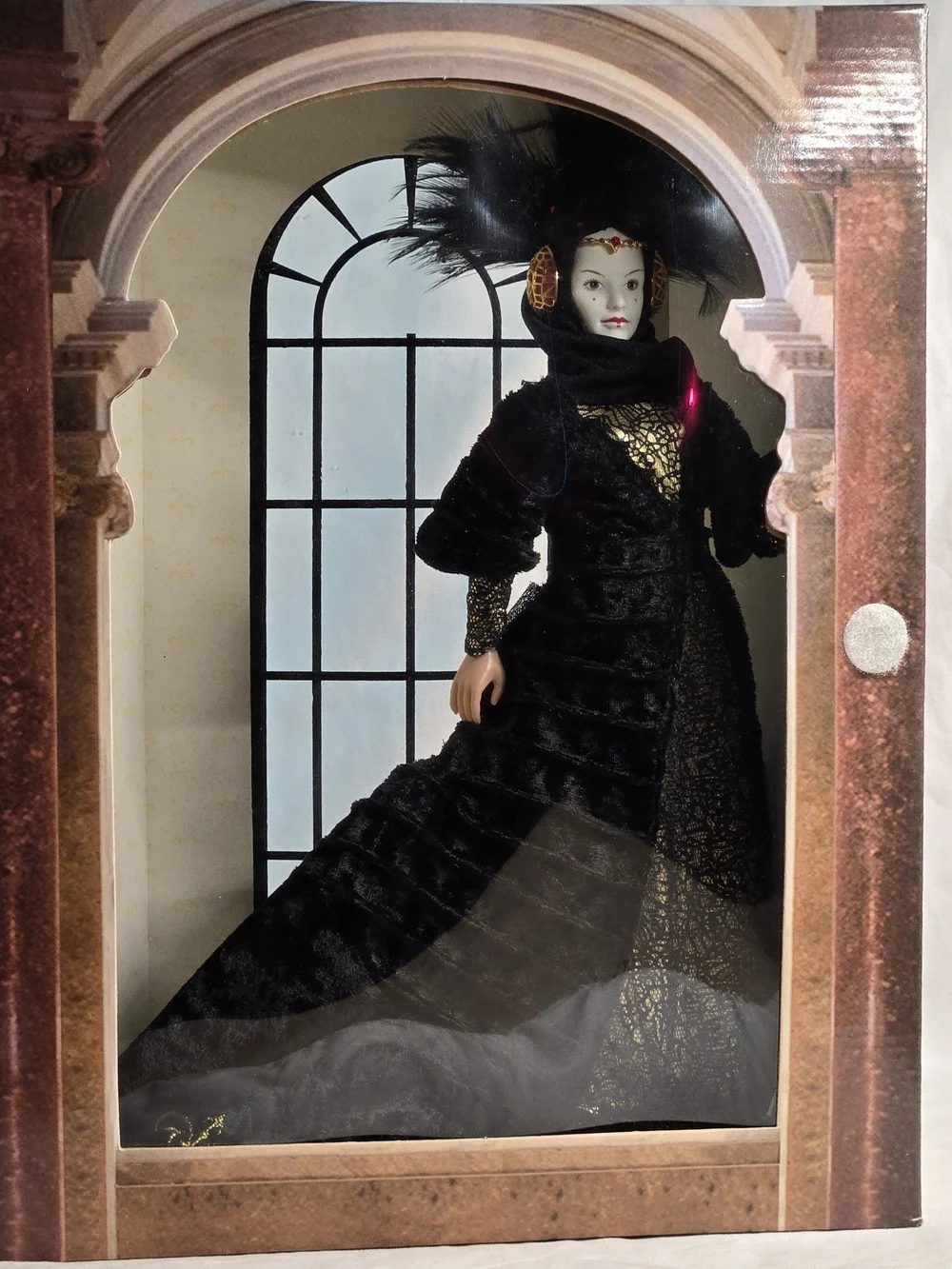 Vintage Star Wars Queen Amidala Black Travel Gown 1999 Doll NIB